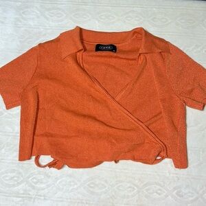 Cider tie wrap top‎